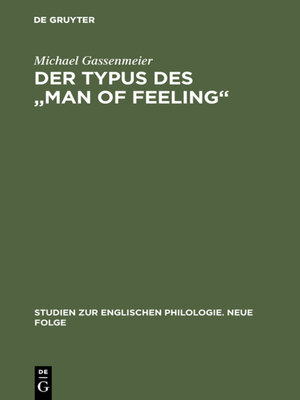 cover image of Der Typus des "man of feeling"